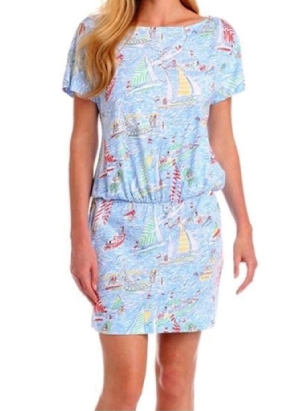 Lilly Pulitzer Carmine Dress GET NAUTI Print Size Large